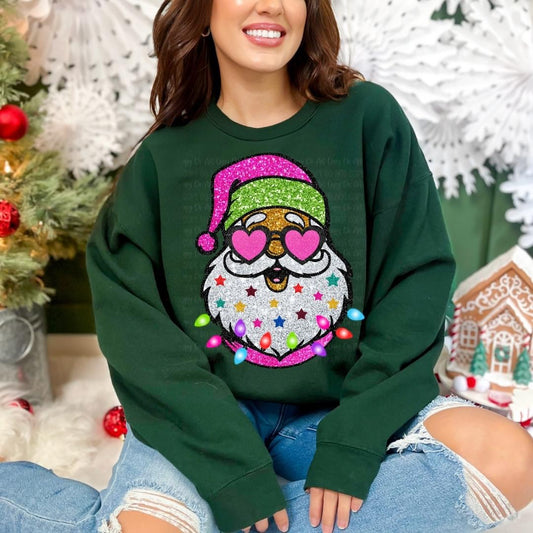 Glitter santa