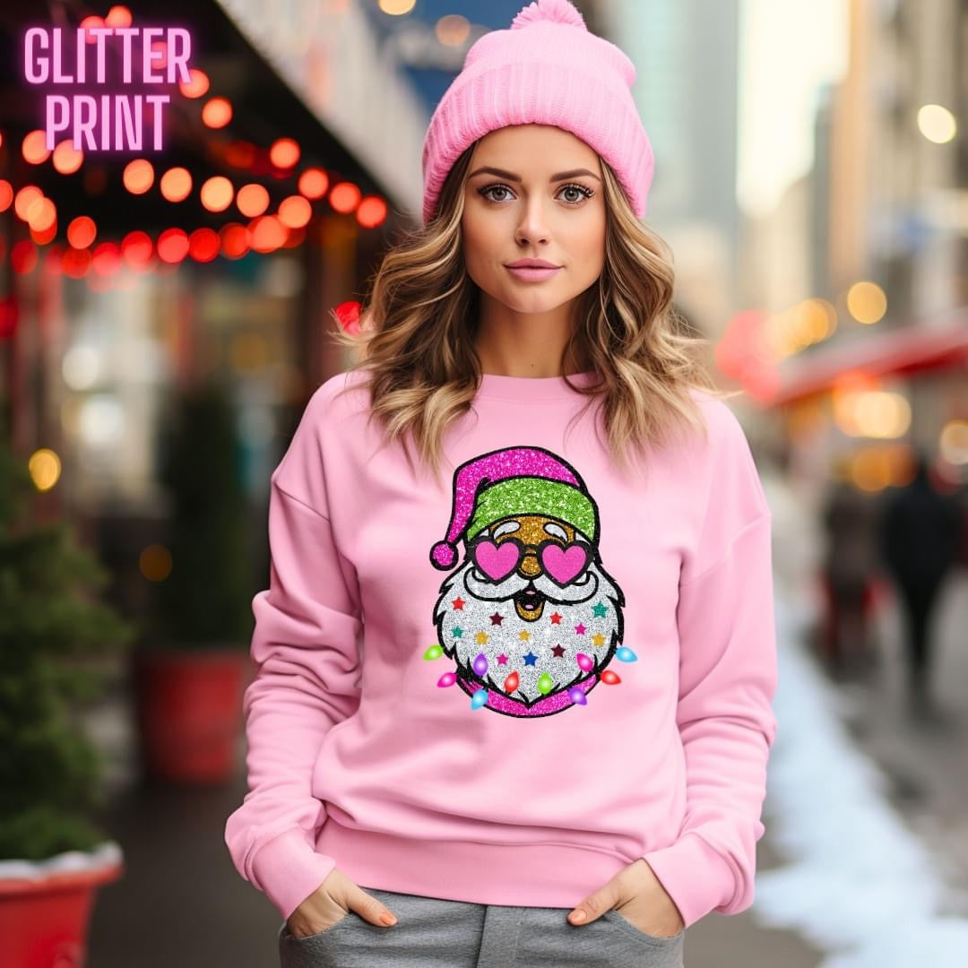 Glitter santa